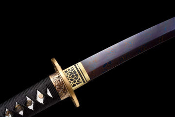 The Ukiyoemidou Handmade Katana Wakizashi Pattern Steel